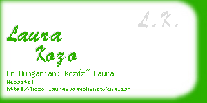 laura kozo business card
